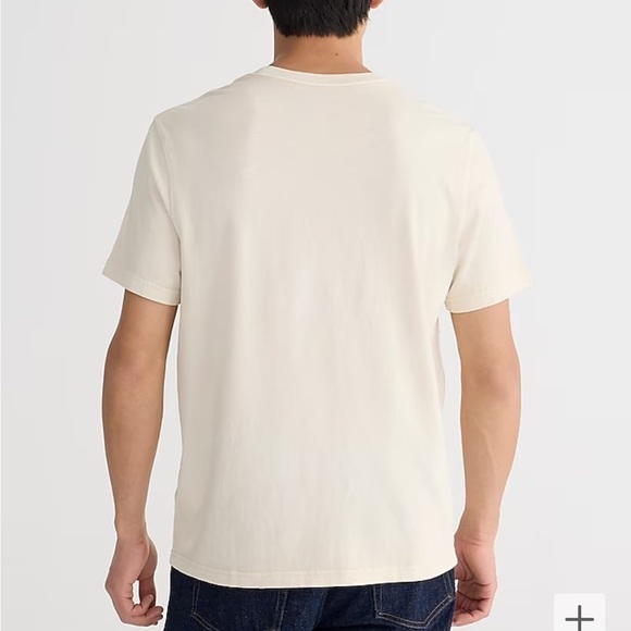 J crew natural Vintage-wash cotton pocket T-shirt - Picture 2 of 3